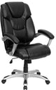 High Back Black Leather Executive Swivel Chair