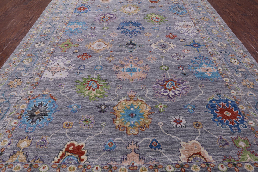 10' 1" X 13' 10" Turkish Oushak Hand-Knotted Rug - Q15613