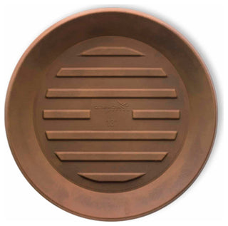 Universal Round Plant Saucer, Drip Tray, Inner Diameter 18" x Outer 23", Rust