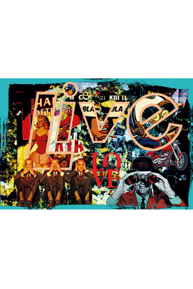 Grafitti Inspired Photographic Art | Andrew Martin Live Love, Xtra Large