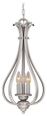 Monrovia 3-Light Pendant, Brushed Nickel