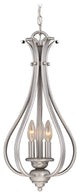 Monrovia 3-Light Pendant, Brushed Nickel