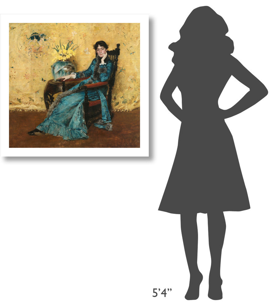 "Portrait of Dora Wheeler, 1882-1883" Print by William Merritt Chase, 32"x31"