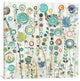"Ocean Garden I Square Gallery" by Candra Boggs, 18x18x1.5"