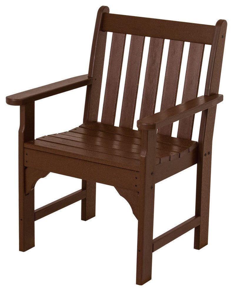 Polywood Vineyard Garden Arm Chair, Mahogany