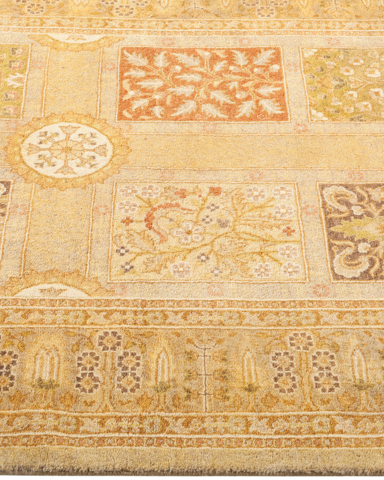 Mogul, One-of-a-Kind Hand-Knotted Runner Ivory, 3'2"x12'6"