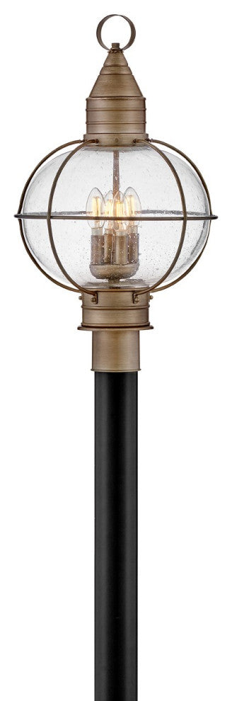 Cape Cod LED Post Top or Pier Mount Lantern, Burnished Bronze
