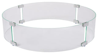 25" Round Glass Wind Guard for Round Fire Table