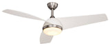 Odell 52-in. Ceiling Fan Brushed Nickel and Matte White