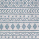 Provo Natura Indoor/Outdoor Coastal Area Rug, Ivory/Aqua, 7'10 X 10'10