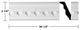 Ornate Cornice White Urethane Golfini Design 8 Pieces Totaling 756" Length