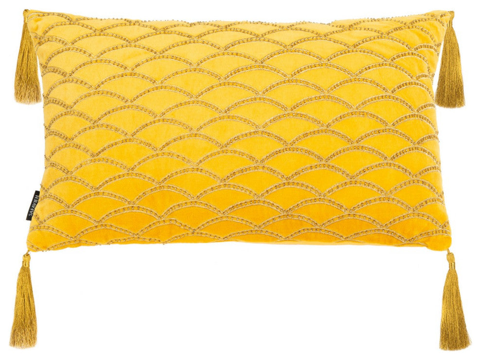 Safavieh Remlin Pillow Orange 20" X 12"