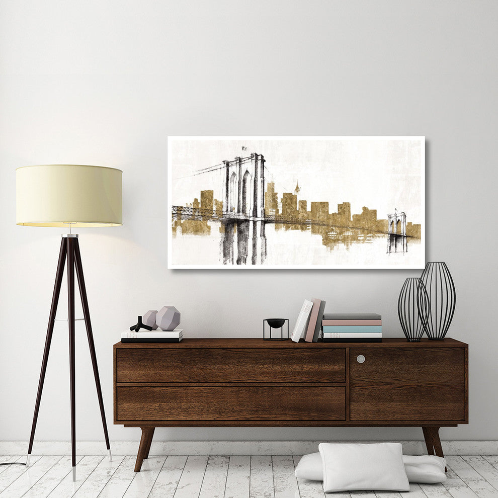 "Skyline Crossing Gold" Digital Paper Print by Avery Tillmon, 62"x32"
