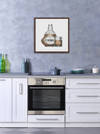 "Cognac Mood" Framed Painting Print, 24"x24"