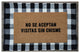 Calloway Mills No Se Aceptan Visitas sin Chisme Spanish Doormat