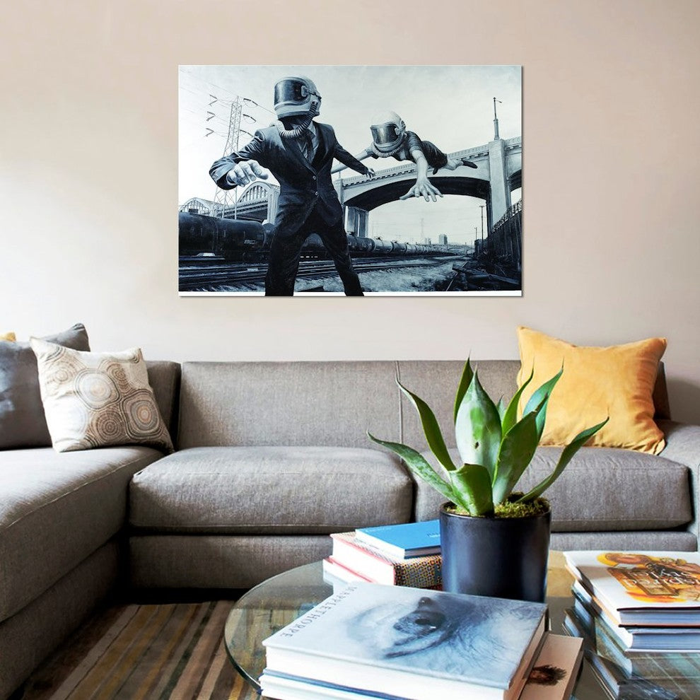"186000 Miles A Second" by Alec Huxley, Canvas Print, 26"x18"