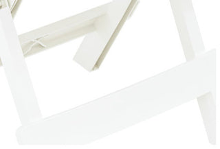 vidaXL Bistro Table Outdoor Side Table Folding Garden Patio Table Plastic White