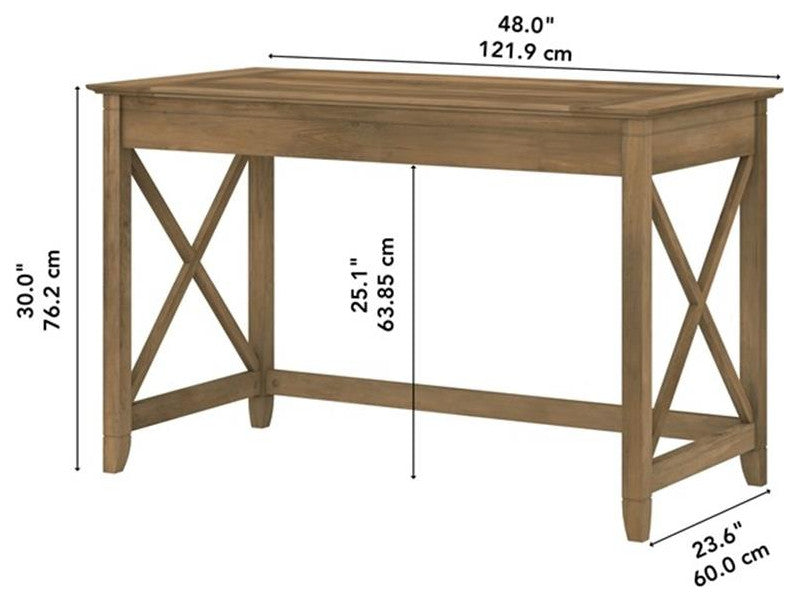 Key West 48W Writing Desk in Reclaimed Pine - Engineered Wood