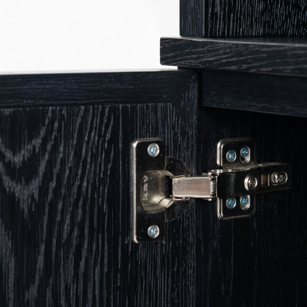 Safavieh Couture Zeus 4 Shelf Wood Bookcase, Black