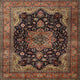 Ahgly Company Indoor Square Traditional Area Rugs, 6' Square