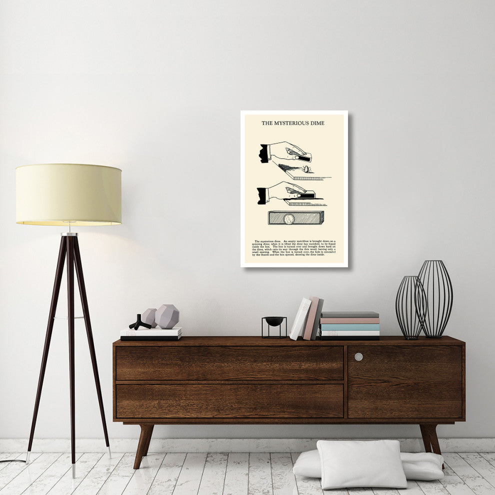 "The Mysterious Dime" Digital Paper Print by Retromagic, 26"x38"