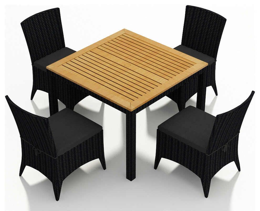 Arbor 5 Piece Arm Dining Set, Canvas Charcoal