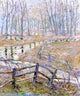 Ernest Lawson Landscape With Stream, Gallery Wrapped Canvas Print, 20"x25"