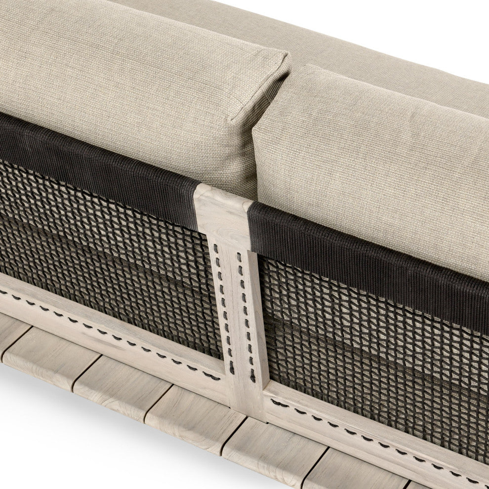 Livia Outdoor Teak Modular Sectional
