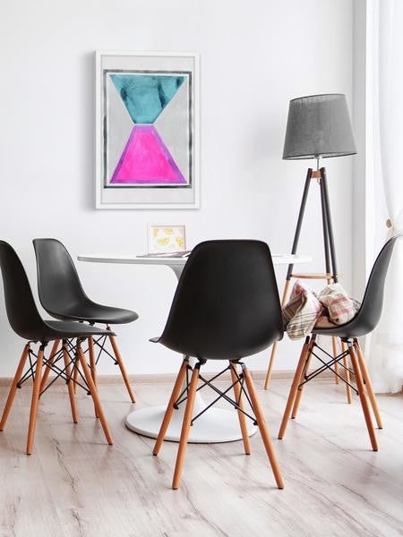 "Color Convection" Framed Painting Print, 24"x36"