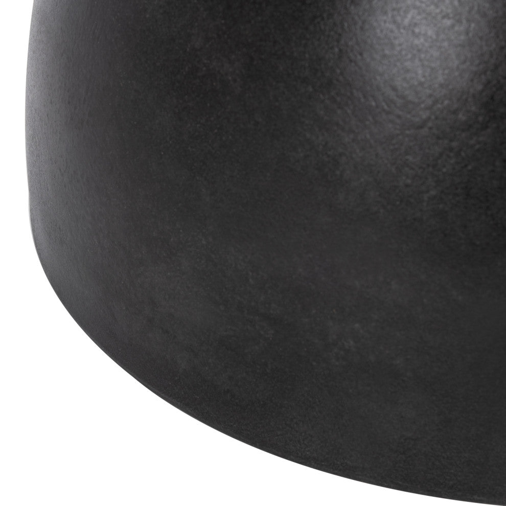 Safavieh Haruki Concrete Accent Stool, Black
