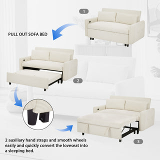 Gewnee 2 Seat Loveseat Sofa Modern Sleeper Sofa
