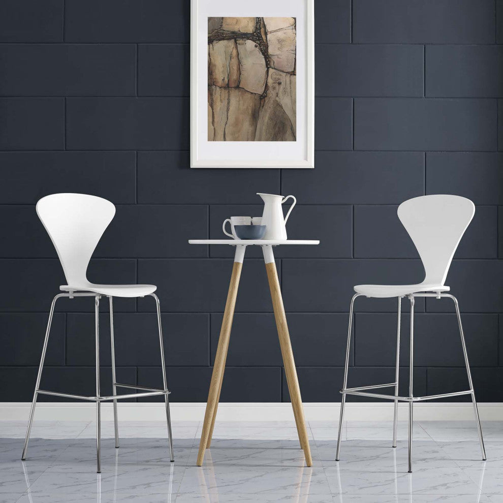 Passage Dining Bar Stool Set of 2 White