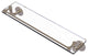 Remi 22" Glass Vanity Shelf with Gallery Rail, Antique Pewter