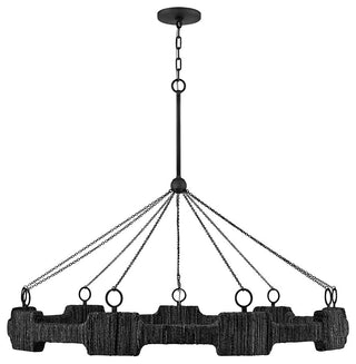 Hinkley Raffi Large Led Single Tier Chandelier, Carbon Black