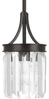Progress Lighting Glimmer 1-Light Mini-Pendant, Antique Bronze