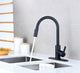 Runfine Single-Handle Pull Down Kitchen Faucet, Matte Black