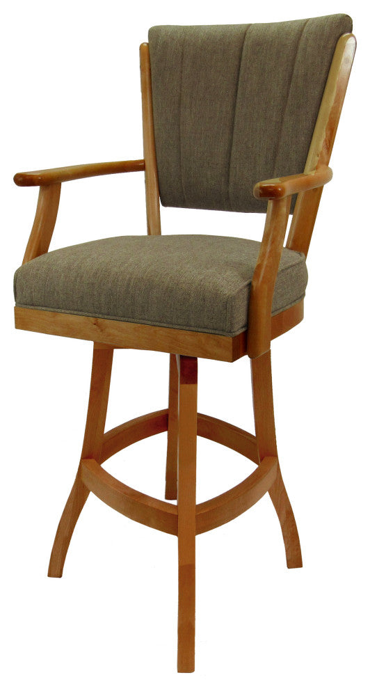 Classic Counter Bar Stools 26" 30" Extra Tall 34", Basin Beige - Honey, 34"