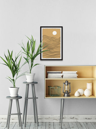 "Up in the Mountains" Framed Painting Print, 8x12