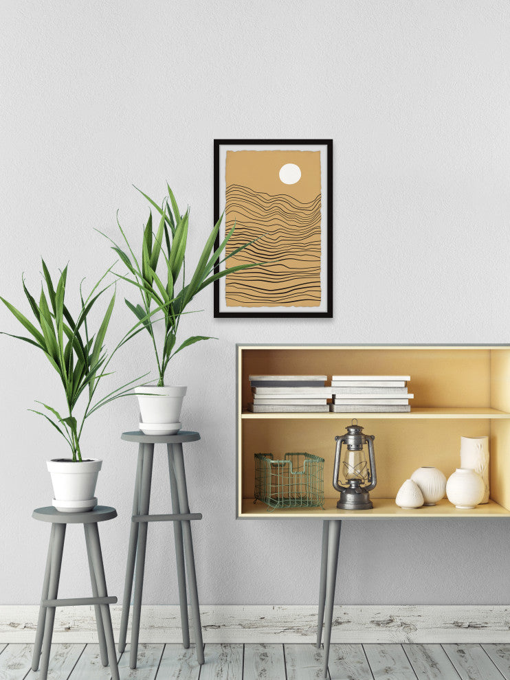 "Up in the Mountains" Framed Painting Print, 8x12