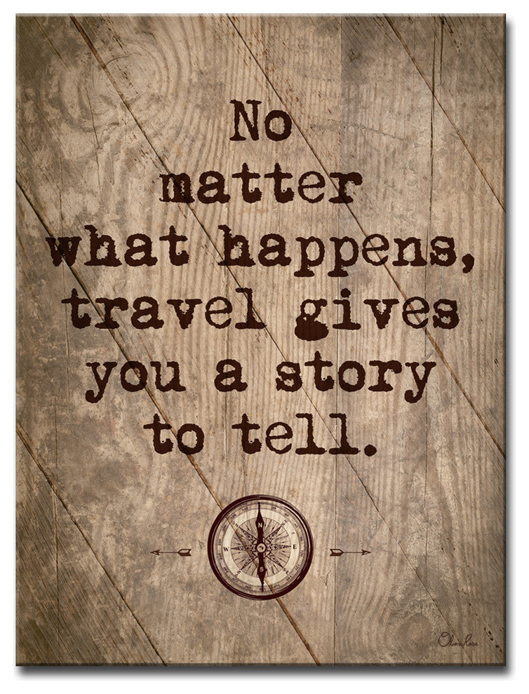 Ready2HangArt Inspirational 'Travel' Wrapped Canvas Wall Art