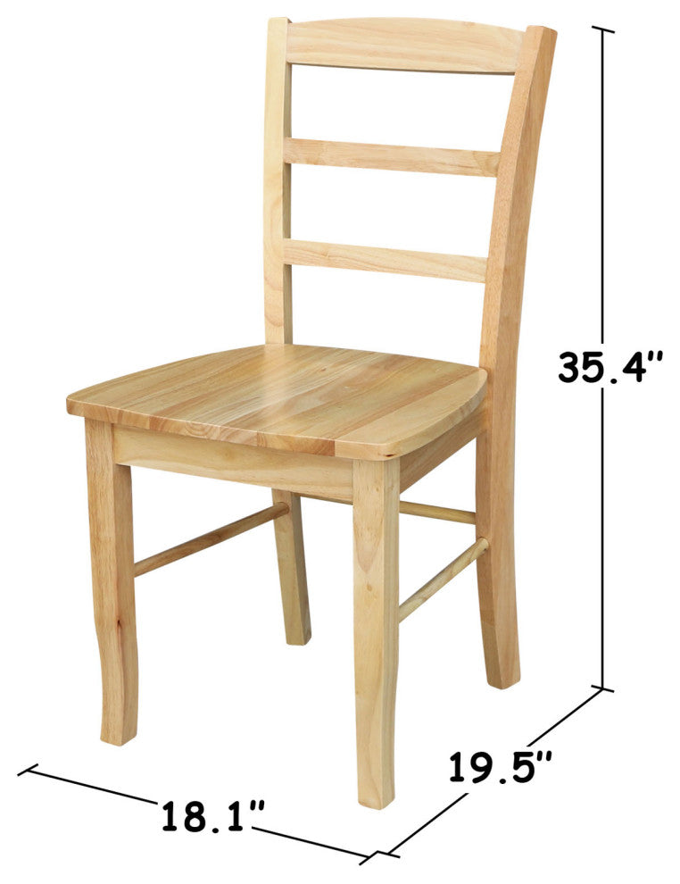 Set of Two Madrid Chairs, Natural