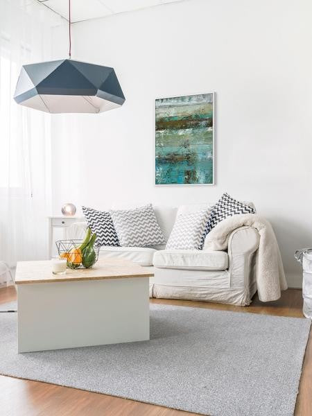"Beachwood I" Floater Framed Painting Print on Canvas, 40"x60"
