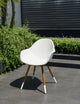 Amazonia Charlotte Teak Patio Armchairs, Set of 4