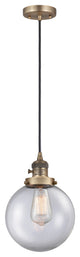 INNOVATIONS 201CSW-BB-G202-8-LED 1-Light Mini Pendant Brushed Brass