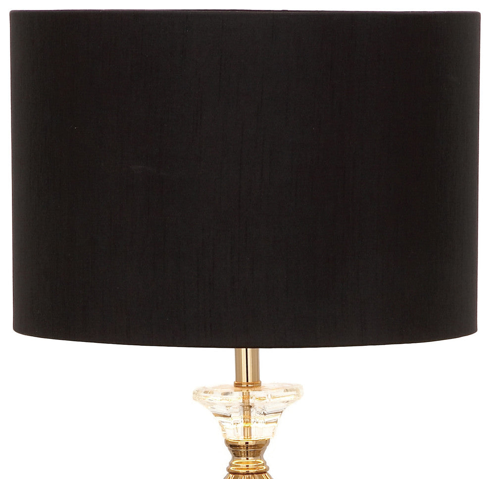 Urban Designs Euro Crystal and Brass Table Lamp