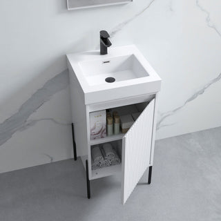 Flutie 18" Bathroom Vanity Set, White