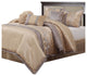 Riley 7-Piece Bedding Comforter Set, Sand, Queen