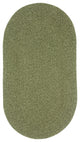 Capel Manteo Deep Green 0050_200 Braided Rugs - 8' X 11' Oval