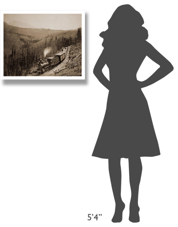"Marshall Pass, Colorado, Westside, 1880-1881" Paper Art, 26"x22"