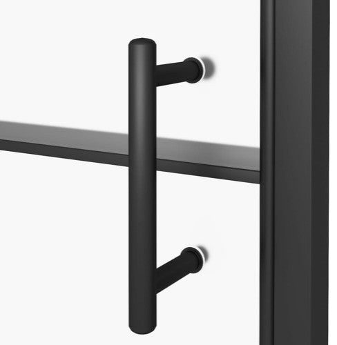 vidaXL Pivot Shower Door Bathroom Glass Door Screen Half Frosted Tempered Glass